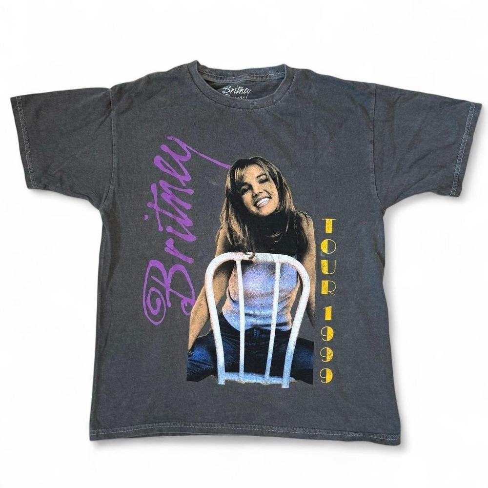 Britney Spears 2023 1999 Tour Faded T-Shirt Women's Size XS Short Sleeved Tee